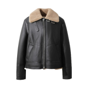 Iro Ratio Leather Jacket Brown