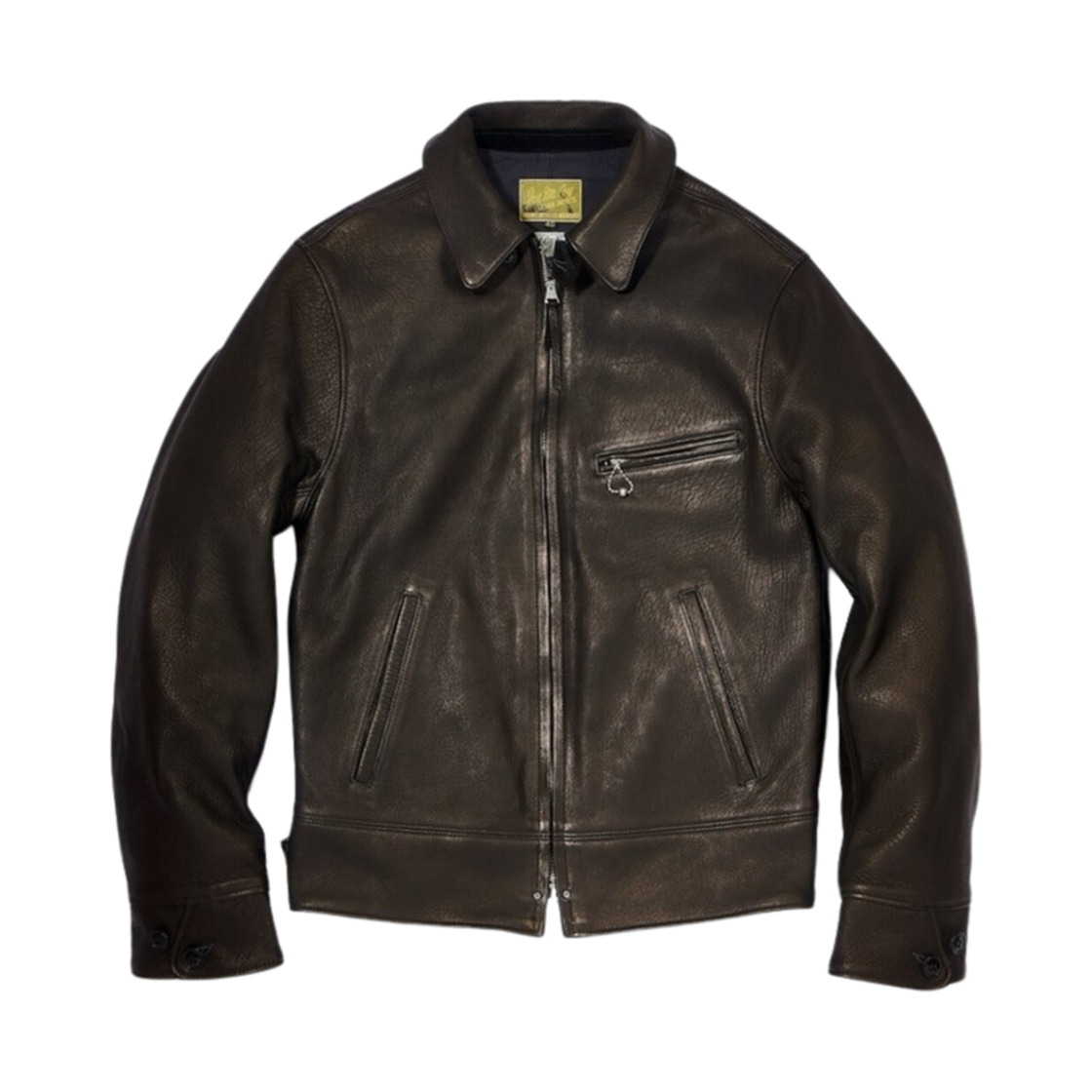 MJ22014 The Real McCoy's 30S Freeman Deerskin Leather Sports Jacket Black
