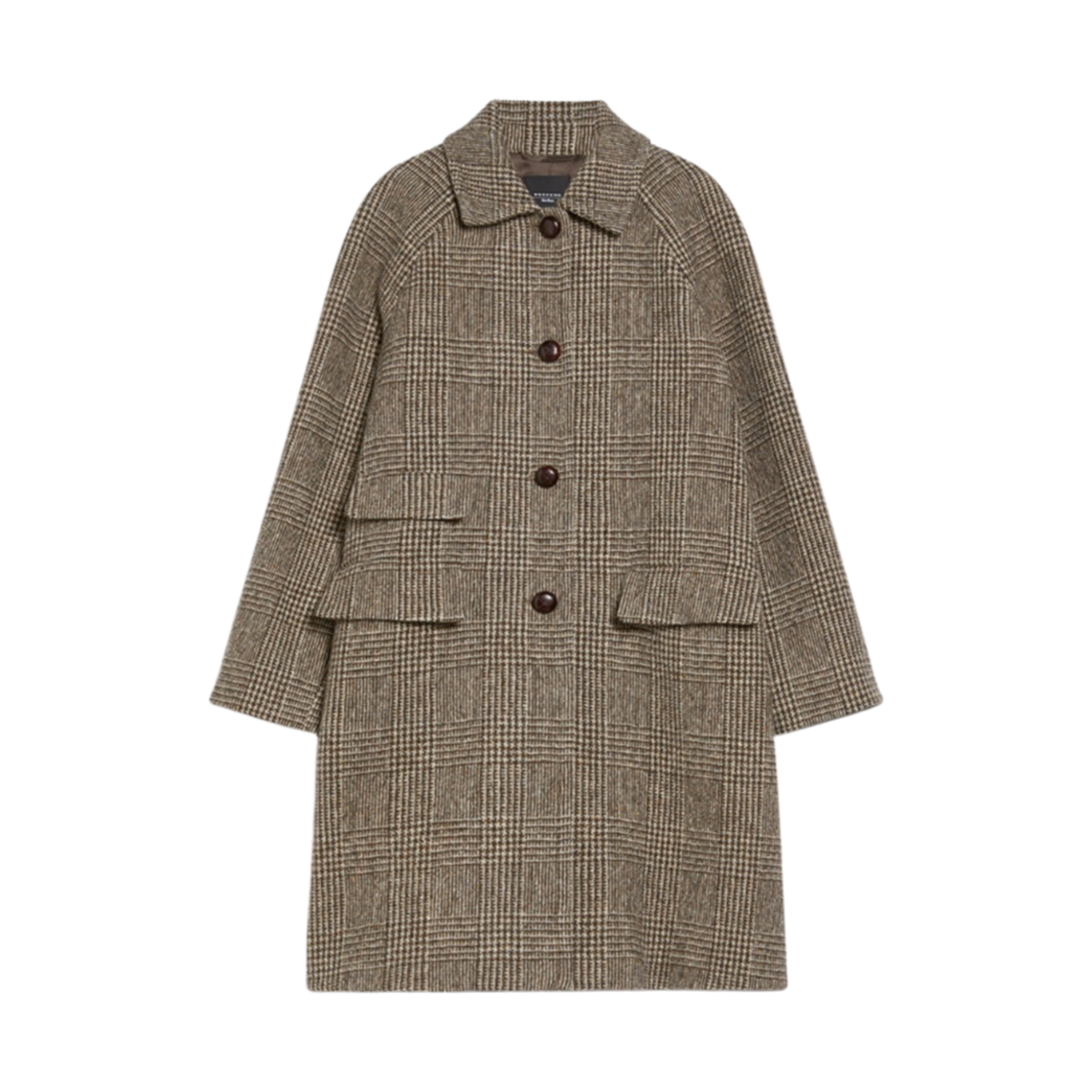 (W) 위켄드 막스마라 피토네 버진 울 코트 브라운