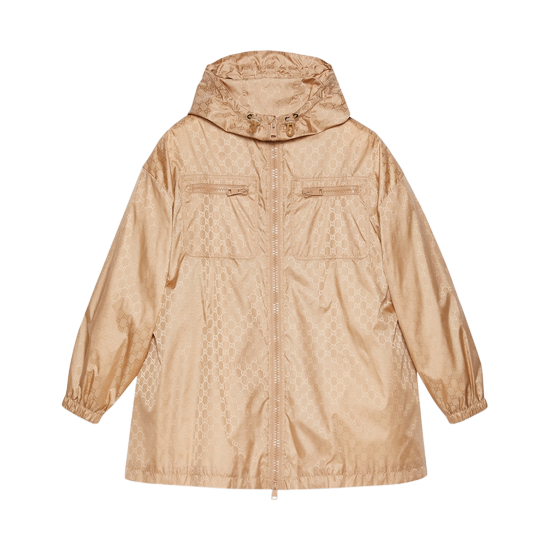 (W) 구찌 GG 후드 자켓 라이트 카멜((W) Gucci GG Hooded Jacket Light Camel) - 1