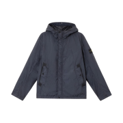 Stone Island 4100092 Crinkle Reps R-NY Wind Resistant Anti Drop Hooded Jacket Navy Blue - 25SS