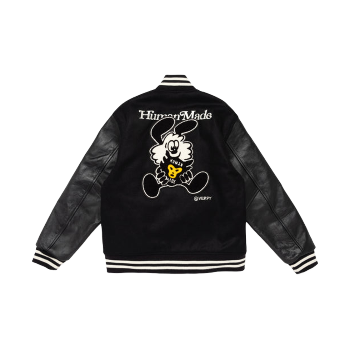 휴먼 메이드 x 베르디 바시티 자켓 #1 블랙(Human Made x Verdy Varsity Jacket #1 Black)