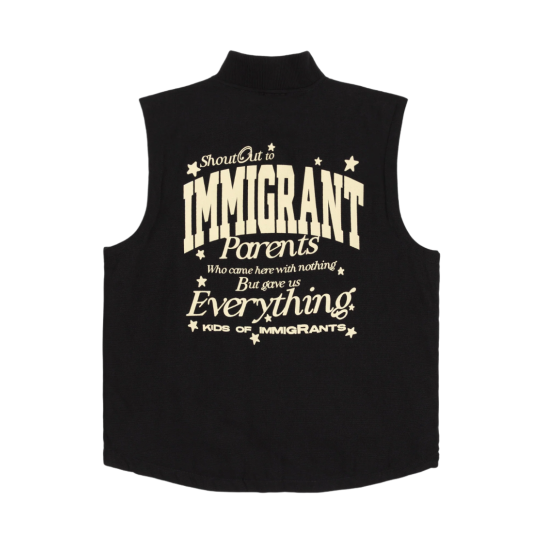 키즈 오브 이미그랜트 KOI 캔버스 워크 베스트 블랙(Kids Of Immigrants KOI Canvas Work Vest Black)