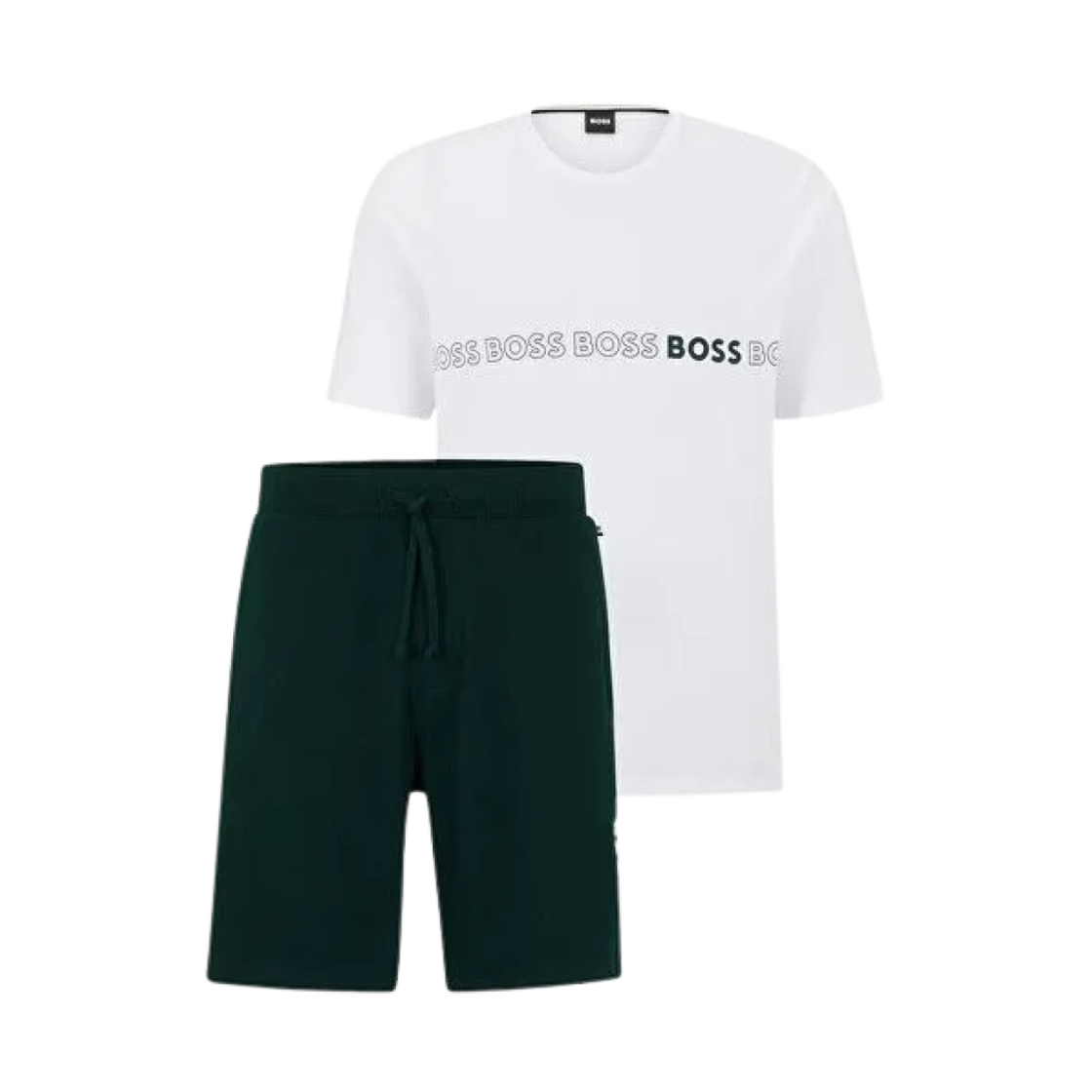 휴고 보스 로고 트레이닝 세트 화이트 블랙(Hugo Boss Logo Training Set White Black)