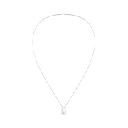 Louis Vuitton Silver Lockit Pendant Necklace Sterling Silver