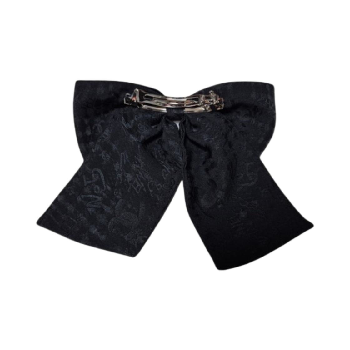 (W) 샤넬 보우 바레트 블랙((W) Chanel Bow Barrette Black) - 2