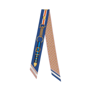 (W) Hermes Grand Tralala Twilly Marron Glace Marine Gold