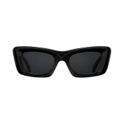 (W) Prada Symbol Sunglasses Slate Grey Lenses Black Acetate