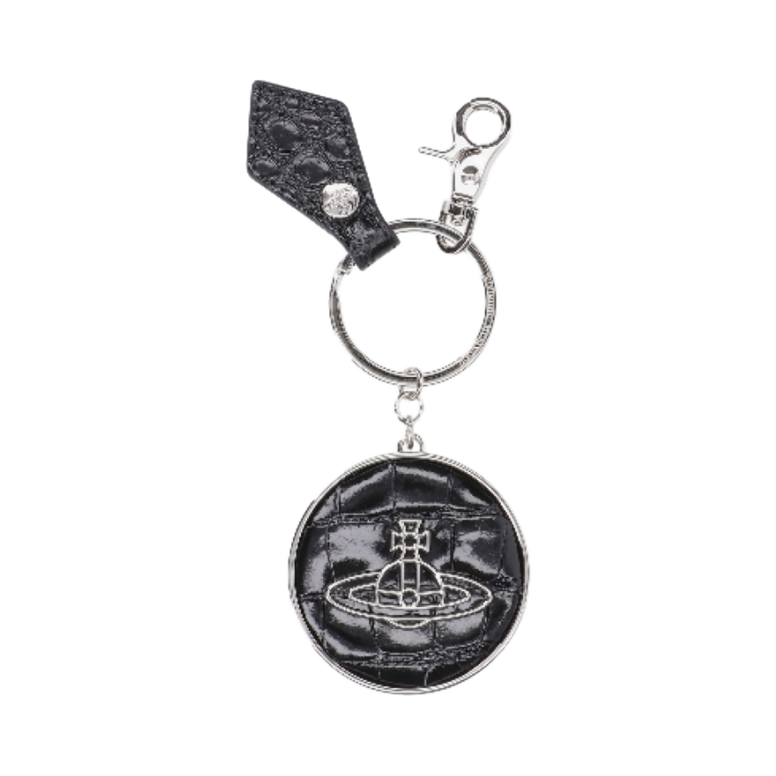 비비안 웨스트우드 크로커다일 씬 라인 오브 키링 블랙(Vivienne Westwood Crocodile Thin Line Orb Keyring Black)