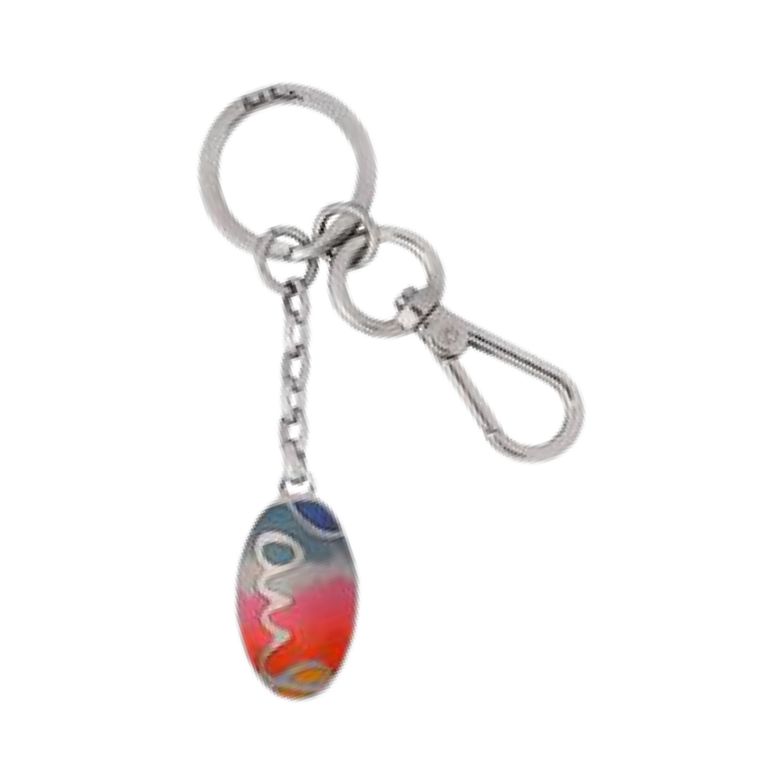 폴 스미스 오발 키링 멀티컬러 실버(Paul Smith Oval Keyring Multicolor Silver) - 1