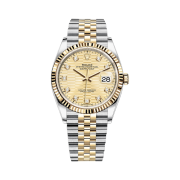 Rolex Datejust 36mm 126233 Fluted Motif Golden Diamond-Set Jubilee