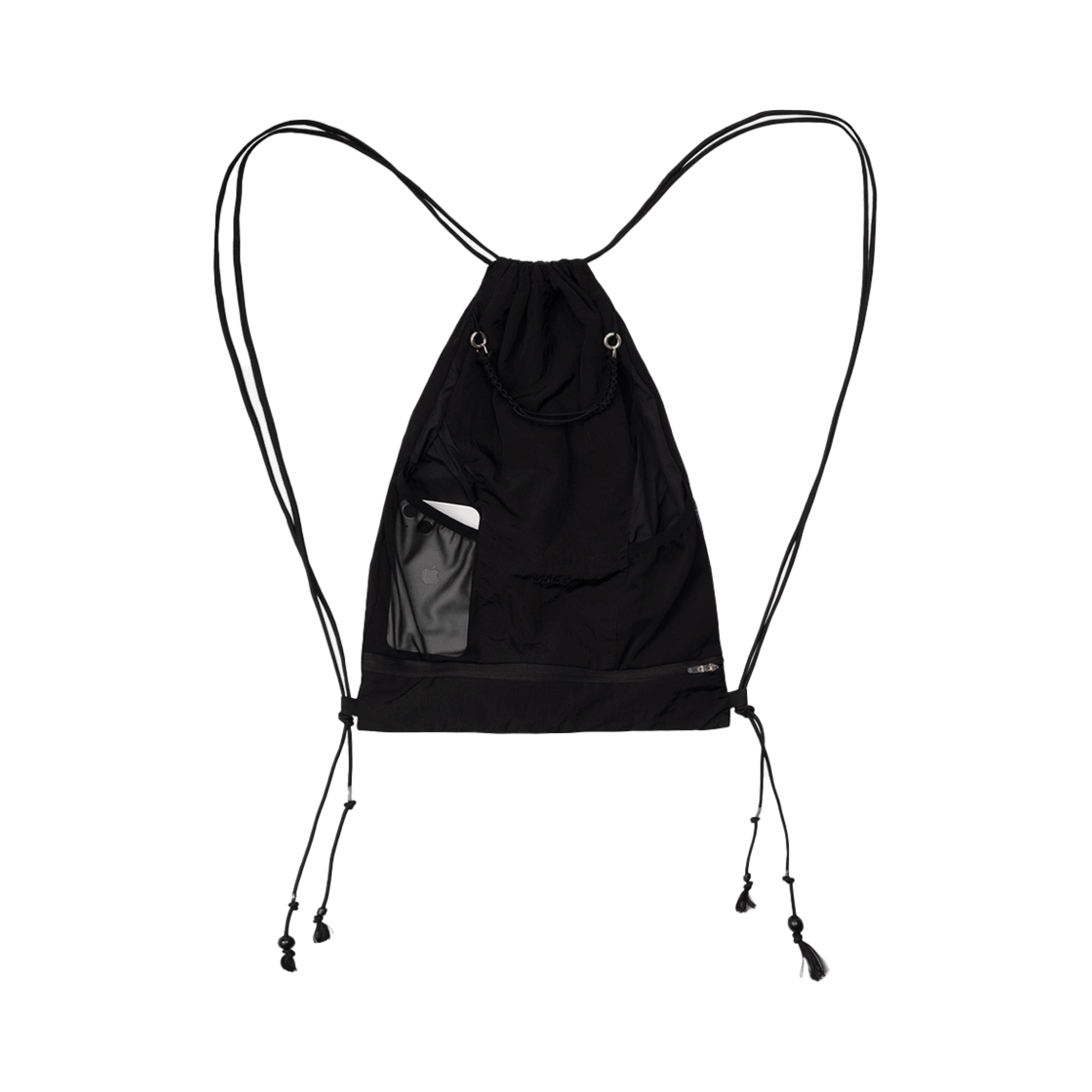 오호스 쉬어 슈즈케이스 메쉬 짐색 블랙(OJOS Sheer Shoecase Mesh Gymsack Black)