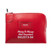 Supreme Leather Money Bag Red - 25SS