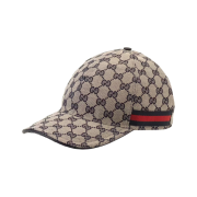 Gucci Original GG Canvas Baseball Hat with Web Beige Blue Red