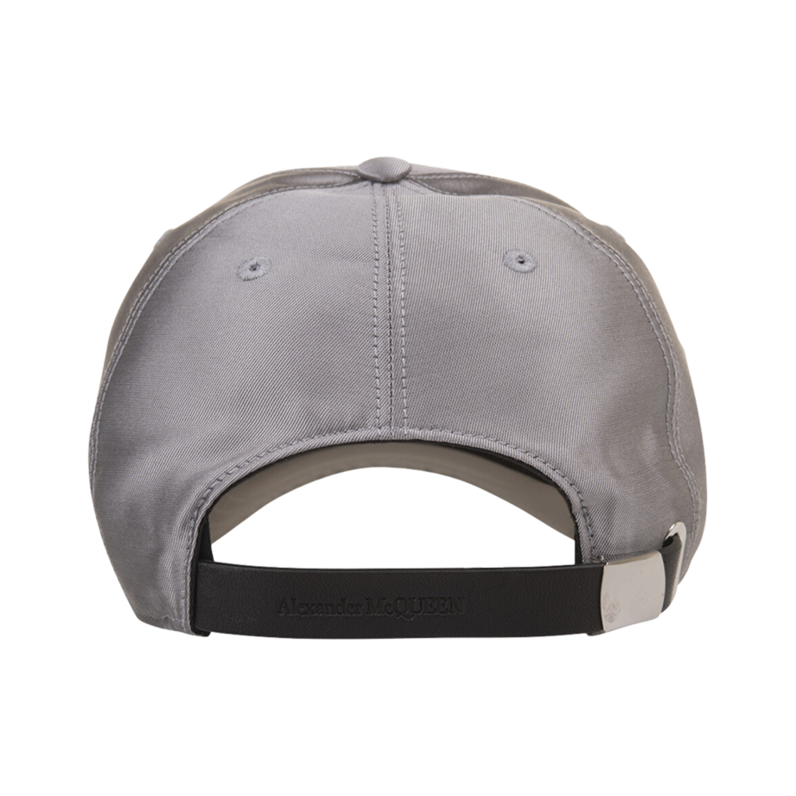 알렉산더 맥퀸 실크 블렌드 로고 베이스볼 캡 그레이(Alexander McQueen Silk Blend Logo Baseball Cap Grey) - 3