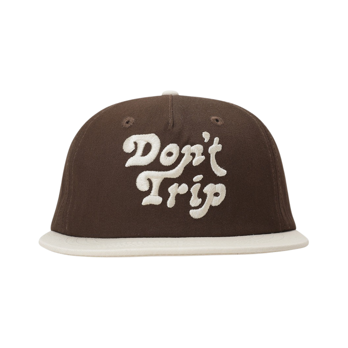 프리앤이지 돈 트립 투 톤 쇼트 브림 스냅백 햇 브라운 본(Free & Easy Don't Trip Two Tone Short Brim Snapback Hat Brown Bone)