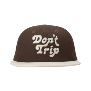 Free & Easy Don't Trip Two Tone Short Brim Snapback Hat Brown Bone