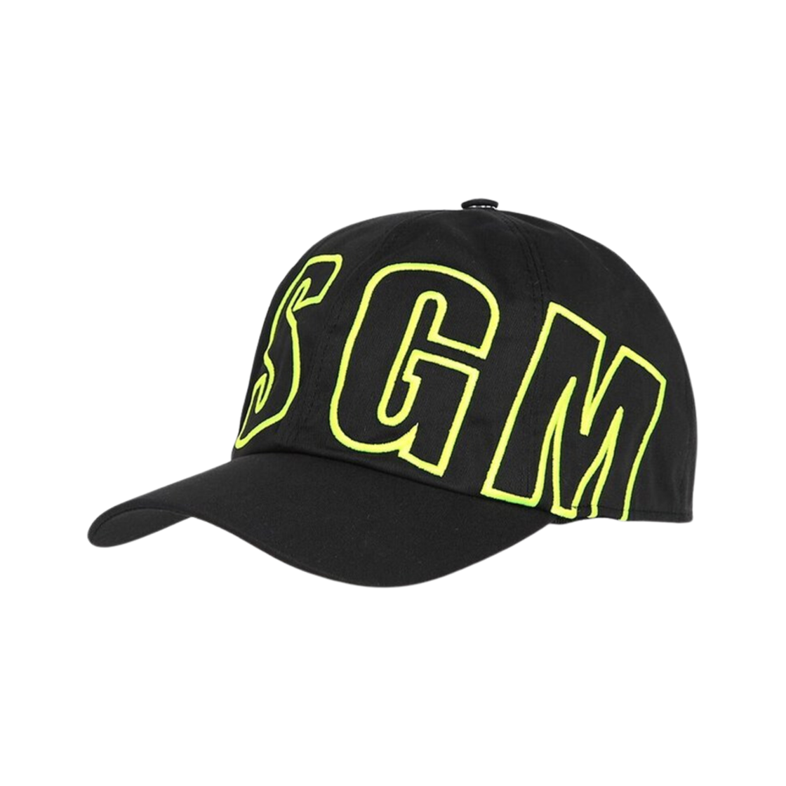 3440ML13-237012-99 MSGM Embroidered Logo Baseball Cap Black