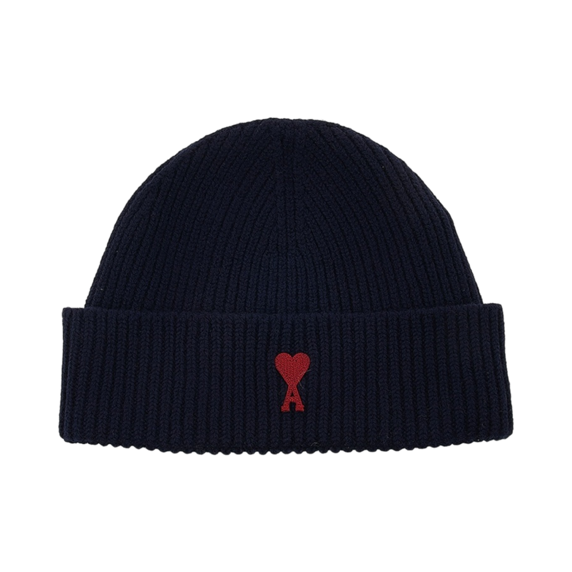 아미 스몰 하트 로고 비니 나이트 블루 레드(AMI de Coeur Beanie Night Blue Red) - 1