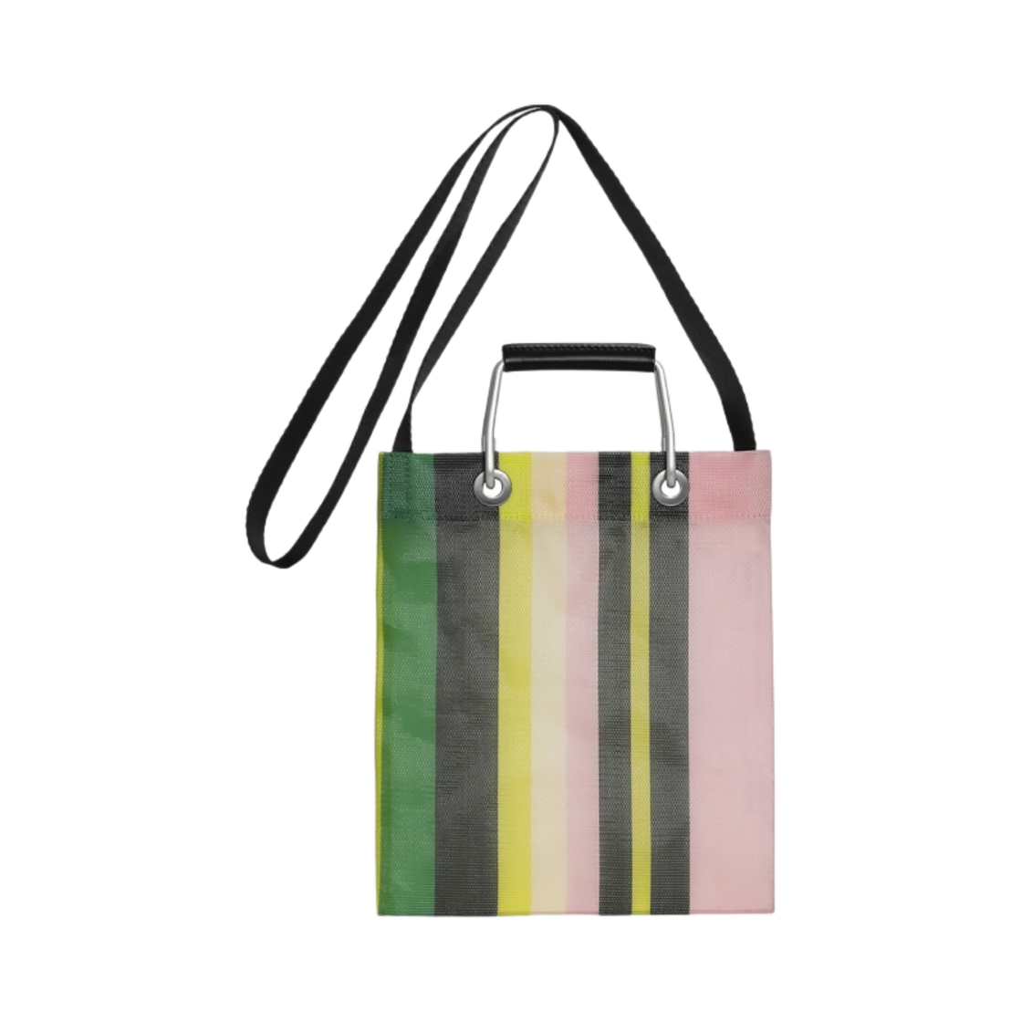 마르니 마켓 스트라이프 숄더백 미니 올리브 그린(Marni Market Stripe Shoulder Bag Mini Olive Green) - 2
