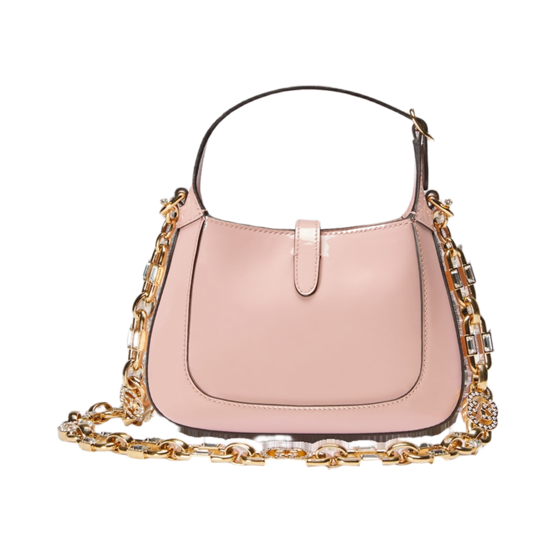 구찌 재키 1961 미니 숄더백 핑크 페이턴트 레더(Gucci Jackie 1961 Mini Shoulder Bag Pink Patent Leather) - 3