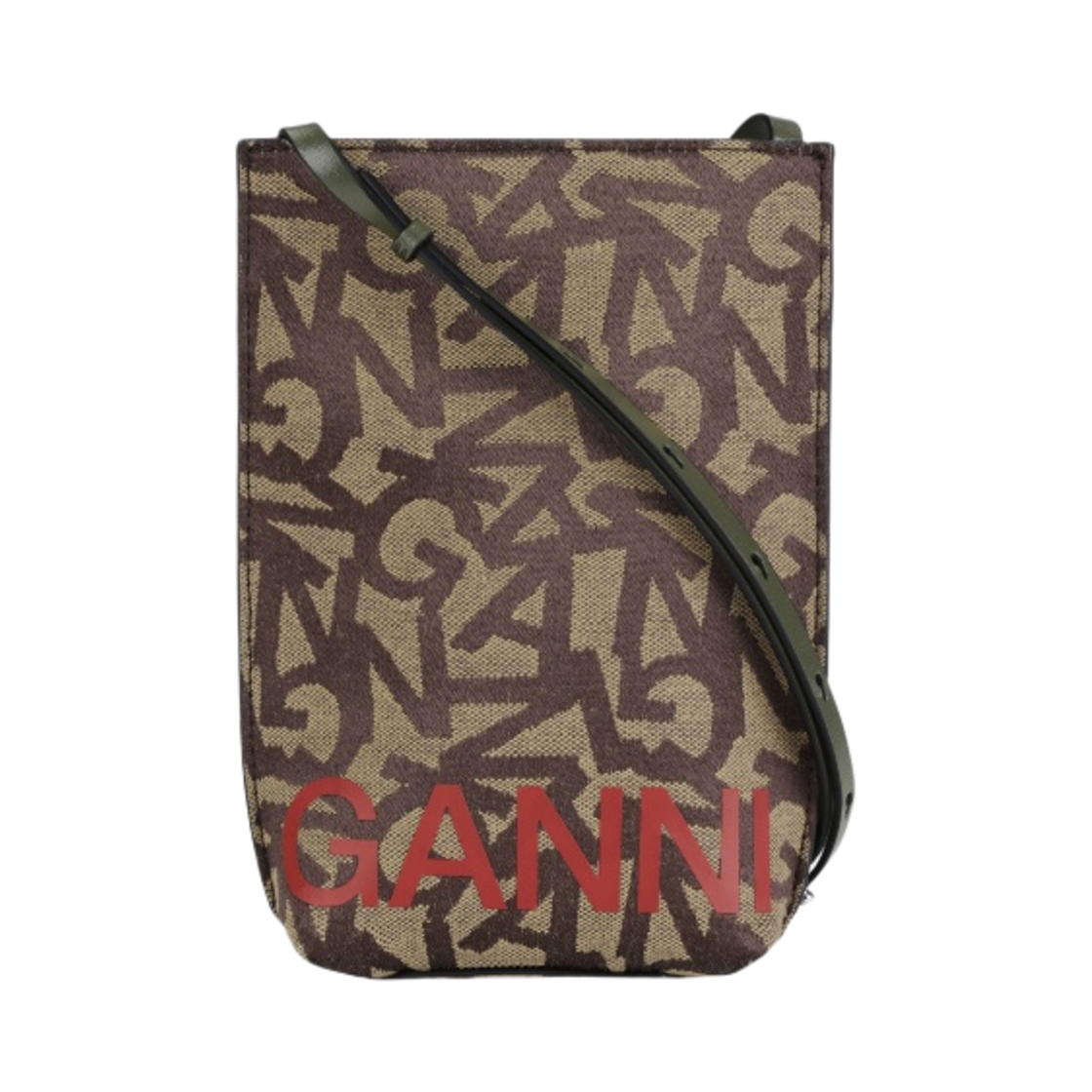 가니 배너 로고 크로스바디백 얼민 - 22FW(Ganni Banner Logo Crossbody Bag Ermine - 22FW) - 1