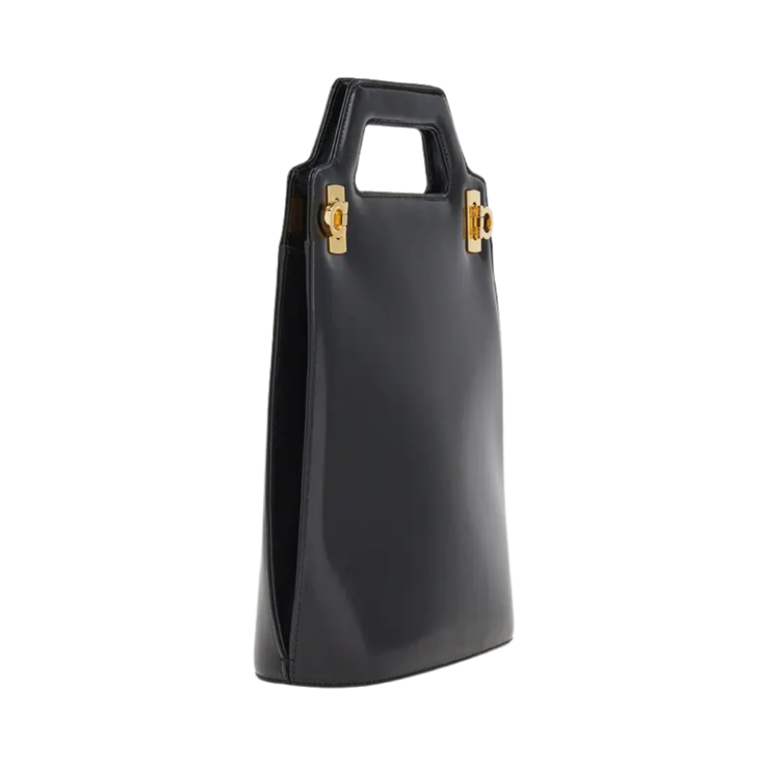 페라가모 완다 노스 사우스 탑 핸들 블랙(Ferragamo Wanda North South Top Handle Black) - 2