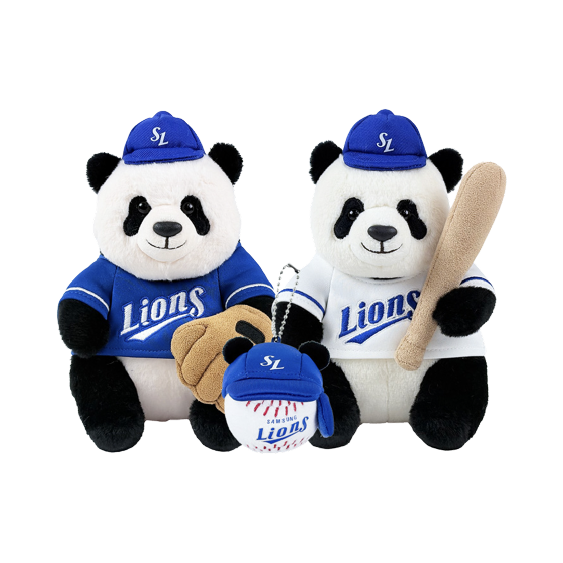 삼성 라이온즈 x 바오패밀리 루이후이 승리요정 인형세트(Samsung Lions x Bao Family Rui & Hui Victory Fairy Plush Set)