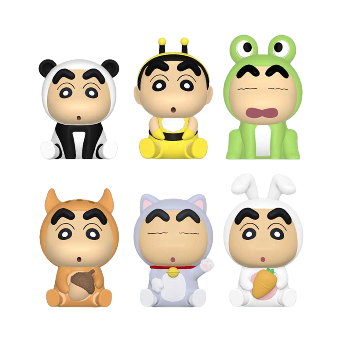 짱구는 못말려 동물피규어 6종세트