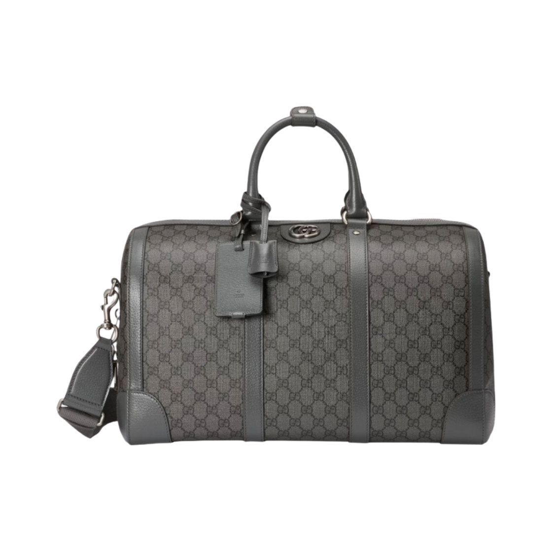 구찌 사보이 스몰 더플백 그레이 블랙 슈프림(Gucci Savoy Small Duffle Bag Grey Black Supreme) - 1