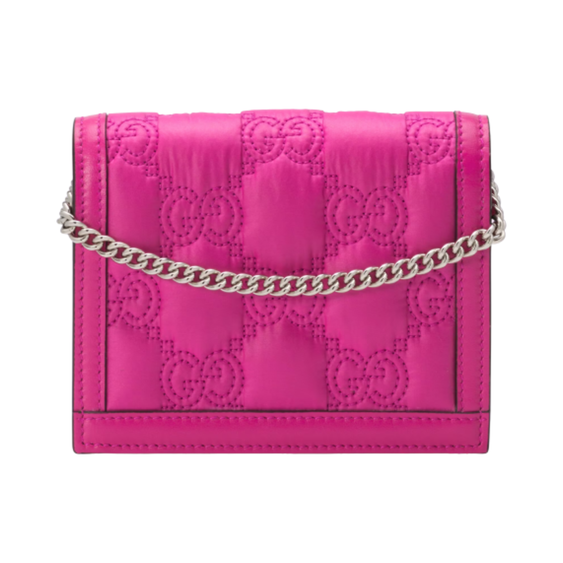 구찌 퀼티드 GG 마틀라세 나일론 미니 메신저백 푸시아(Gucci Quilted GG Matelasse Nylon Mini Messenger Bag Fuchsia) - 3