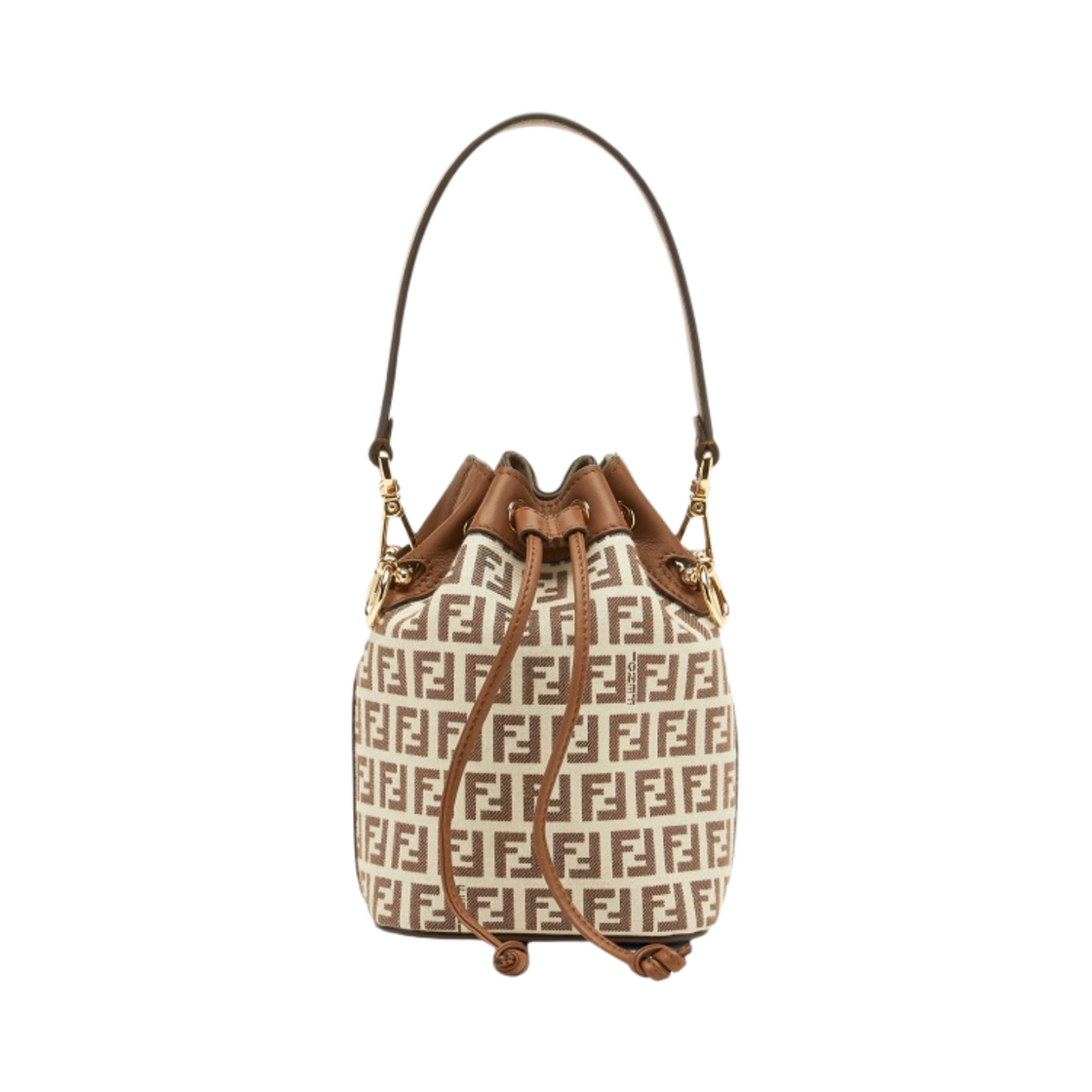 8BS010ARBNF1NXB Fendi Mon Tresor FF Fabric Mini Bag Brown