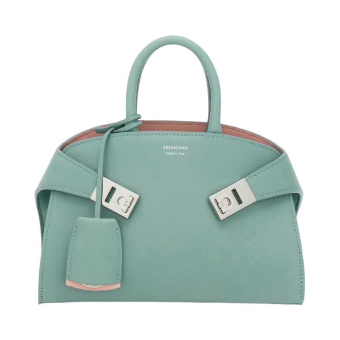 페라가모 허그 미니백 나일런드 핑크 럭키 참(Ferragamo Hug Mini Bag Nylund Pink Lucky Charm) - 1