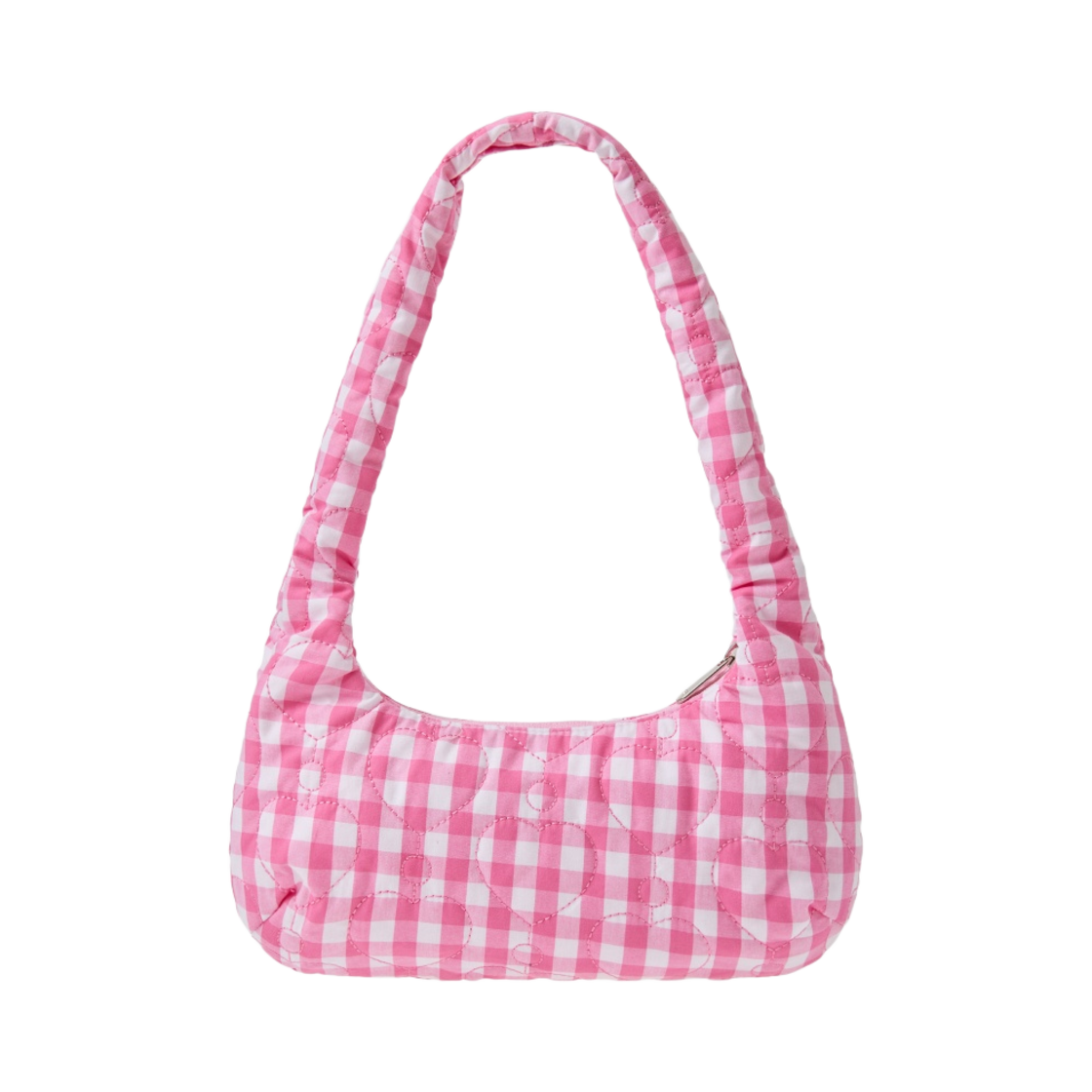 이미스 하트 퀼티드 숄더백 핑크(Emis Heart Quilted Shoulder Bag Pink) - 2