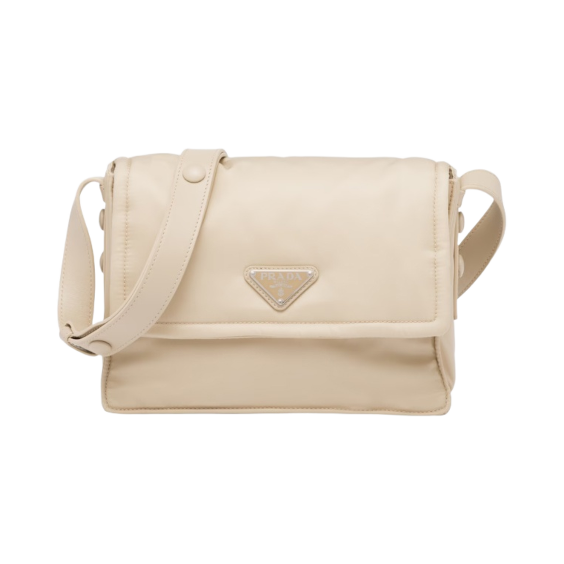 프라다 스몰 패딩 리나일론 숄더백 데저트 베이지(Prada Small Padded Re-Nylon Shoulder Bag Desert Beige) - 1
