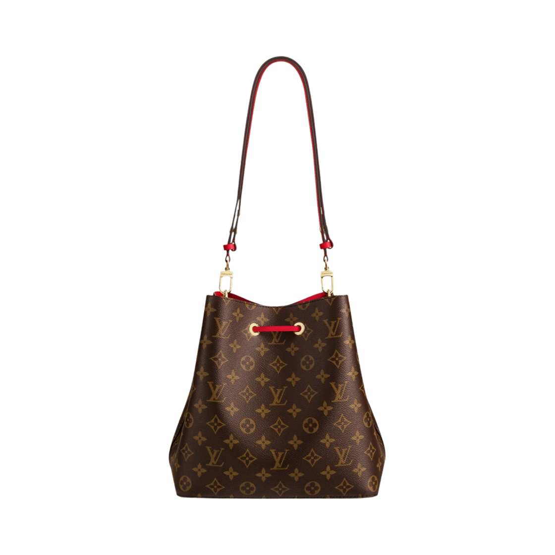 M44021 Louis Vuitton Neonoe MM Monogram Coquelicot Red - #3