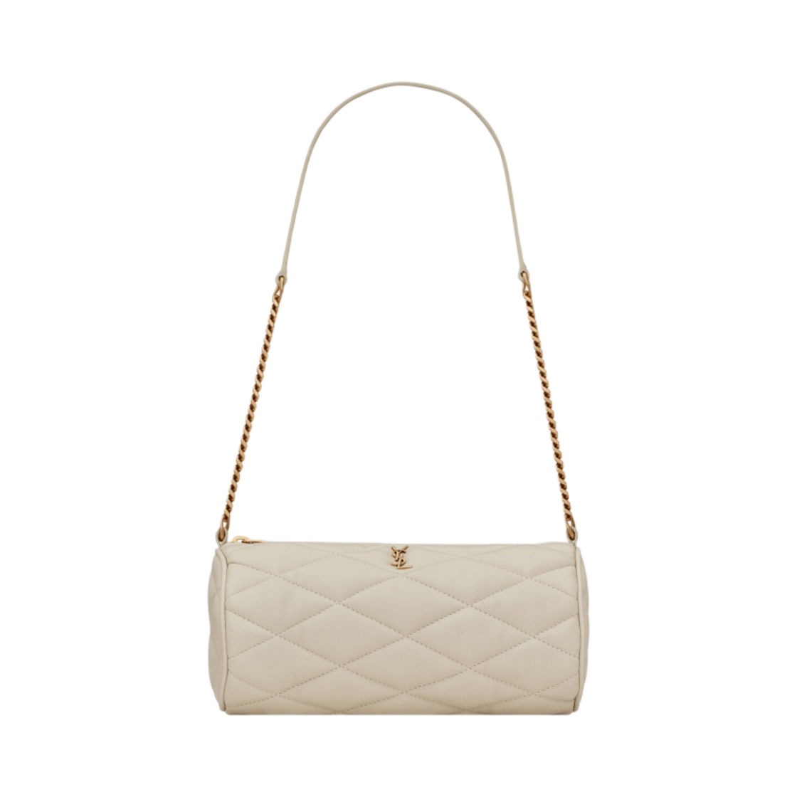 생로랑 퀼티드 램스킨 세이드 미니 튜브백 블랑 빈티지(Saint Laurent Sade Mini Tube Bag in Quilted Lambskin Blanc Vintage) - 1