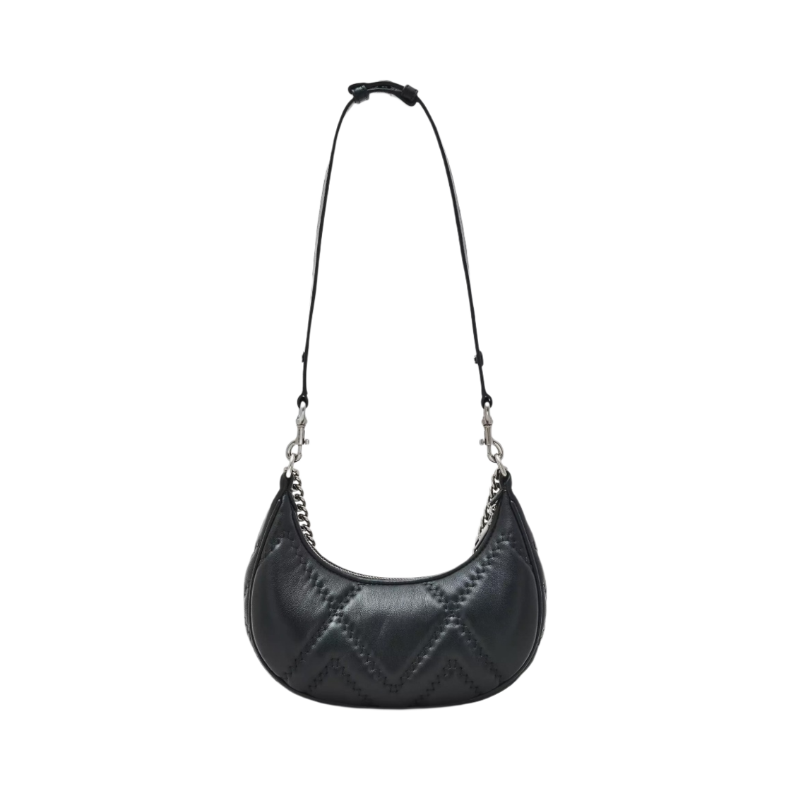 마크 제이콥스 더 퀼티드 레더 커브백 블랙(Marc Jacobs The Quilted Leather Curve Bag Black) - 2