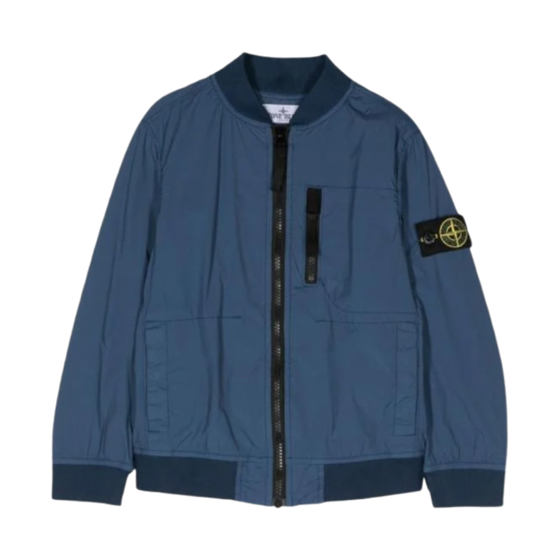 781640432-V0027 (Kids) Stone Island 40432 Stretch Lightweight Matte Nylon Bomber Jacket Royal Blue - 23SS
