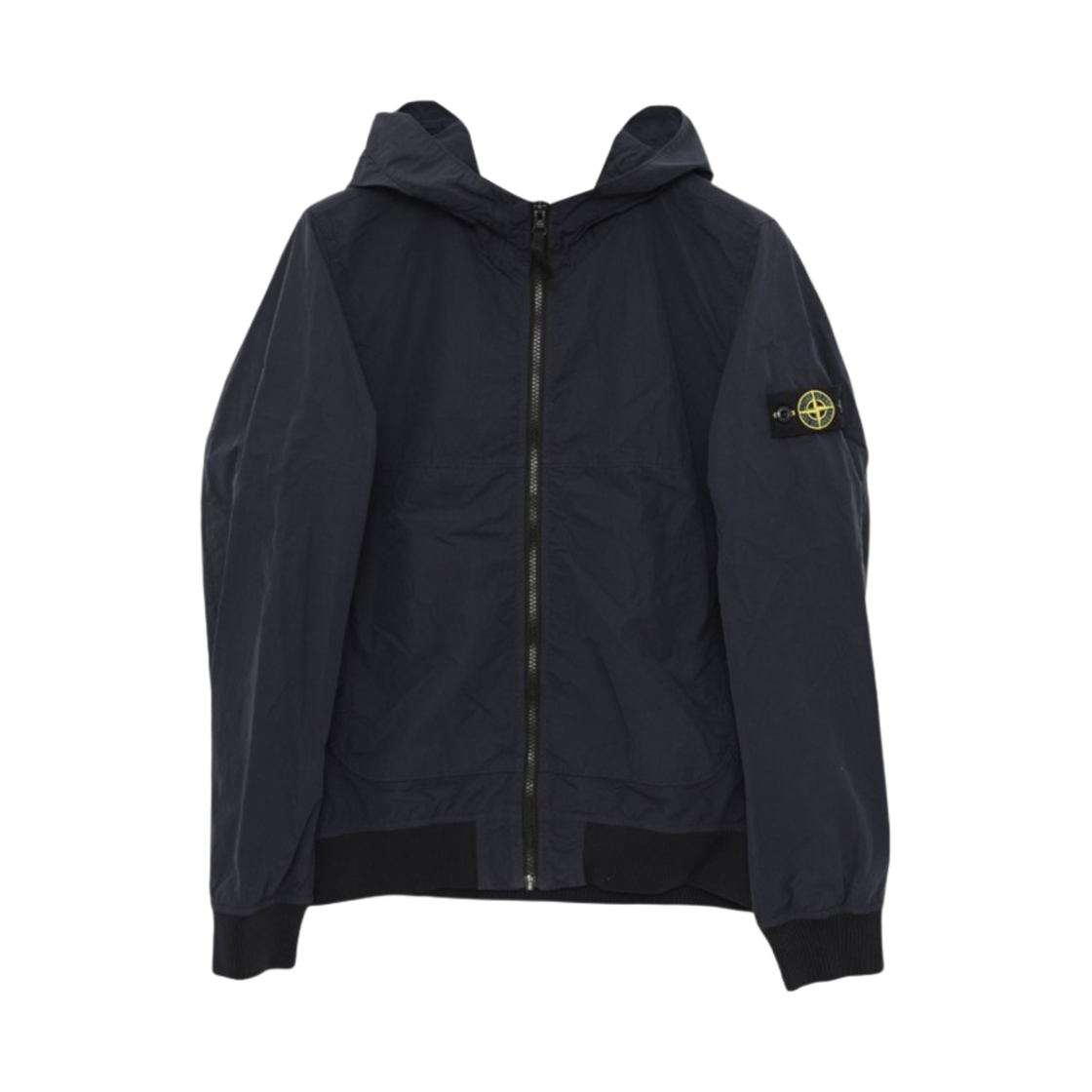 781640530-V0020 (Kids) Stone Island 40530 Nylon Cotton Canvas Hooded Blouson Navy Blue - 23SS