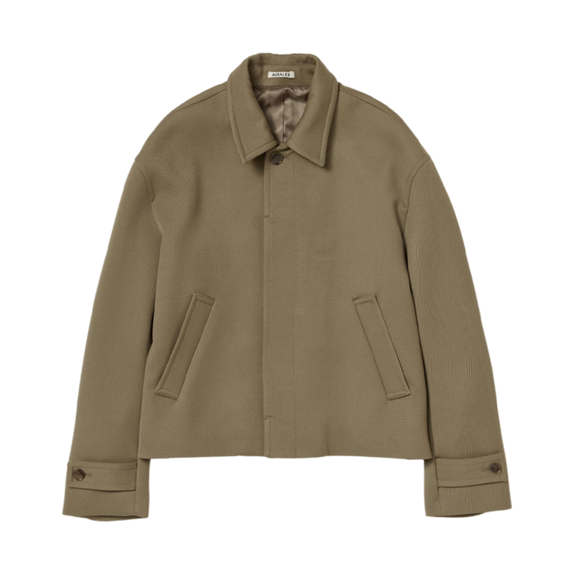 오라리 더블 크로스 하드 트위스트 카시 블루종 카키(Auralee Double Cloth Hard Twist Carsey Blouson Khaki)