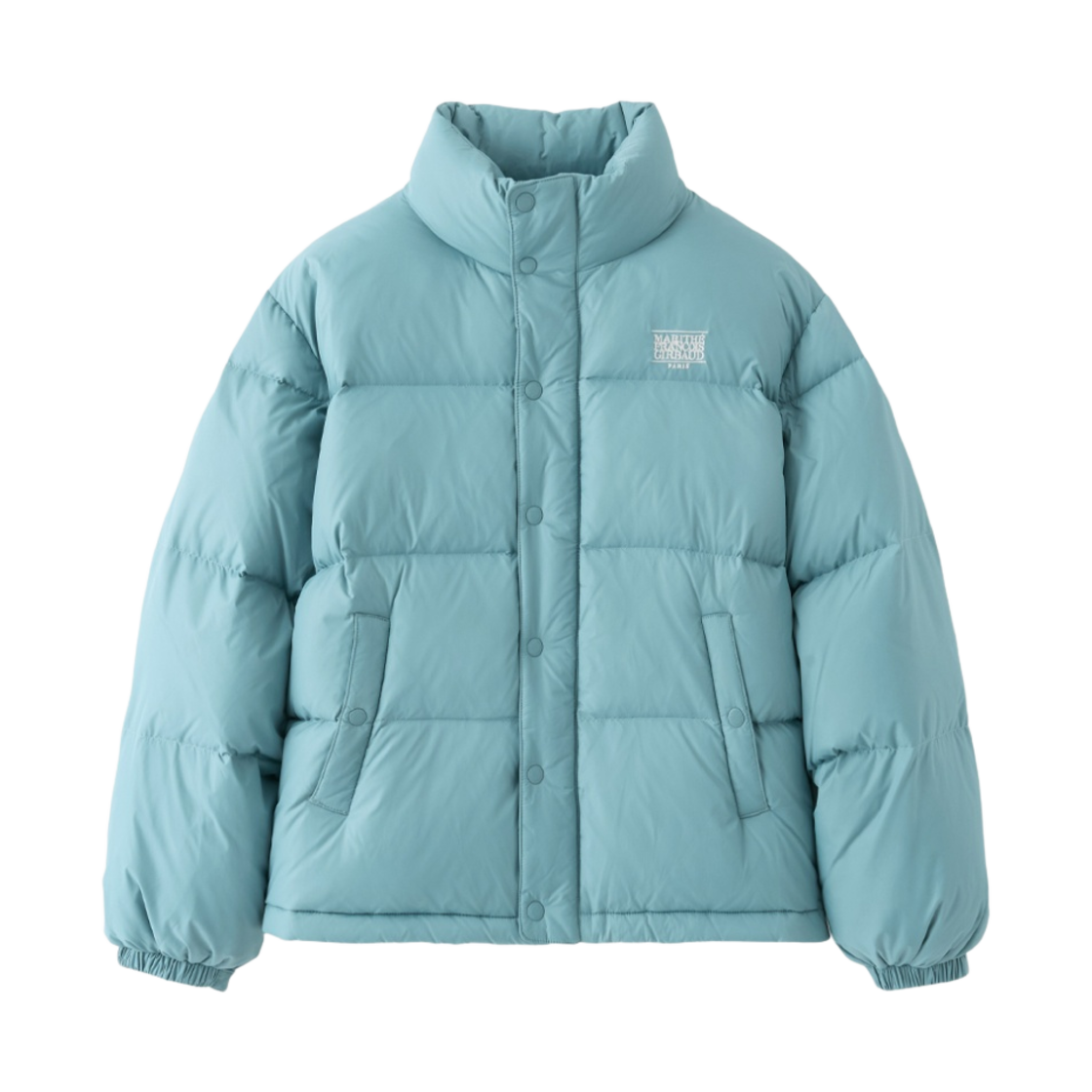 - Marithe Francois Girbaud Classic Logo Duck Down Puffer Vintage Blue