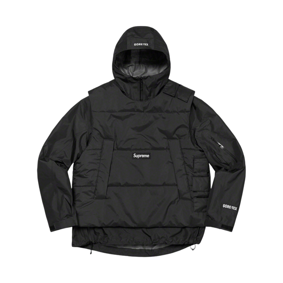 슈프림 투인원 고어텍스 쉘 + 윈드스토퍼 베스트 블랙 - 22FW(Supreme 2-In-1 Gore-Tex Shell + Windstopper Vest Black - 22FW)