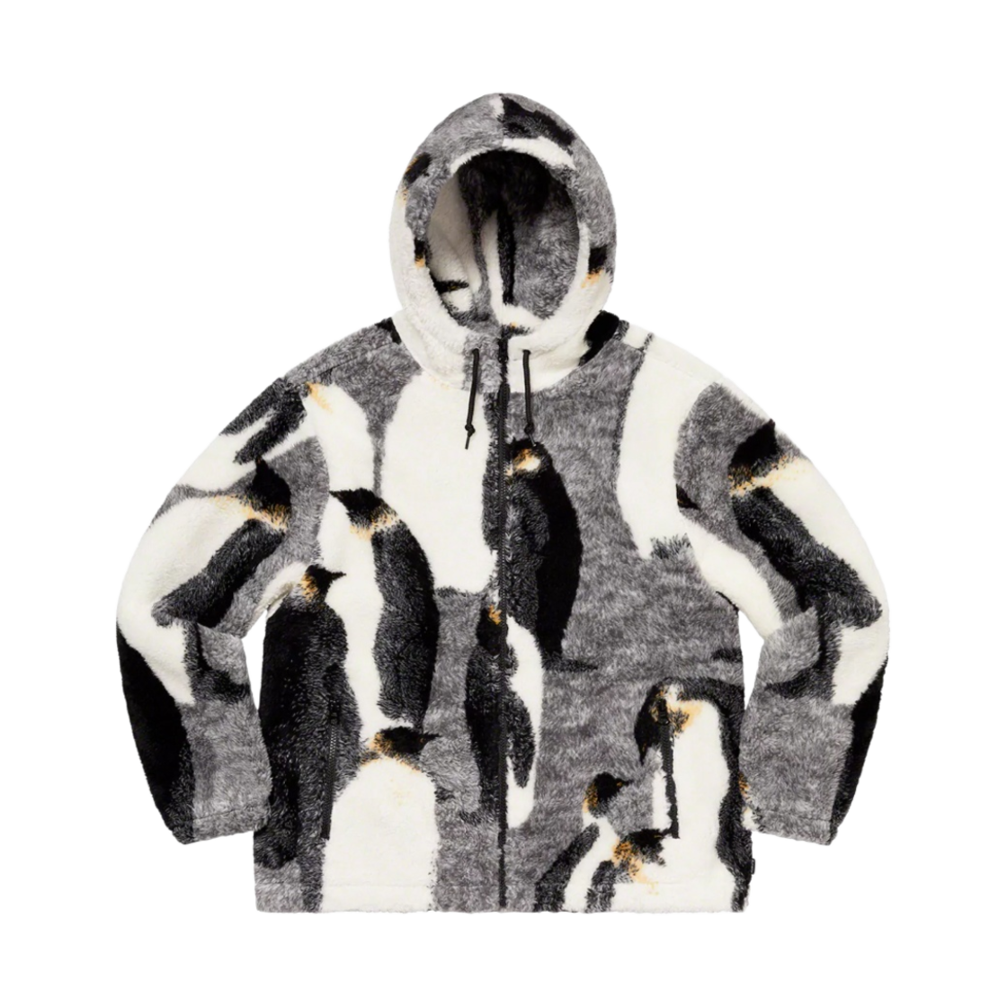 슈프림 펭귄 후드 플리스 자켓 블랙 - 20FW(Supreme Penguins Hooded Fleece Jacket Black - 20FW) - 1