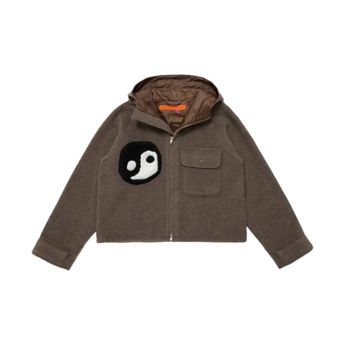 CP07JK001 Cactus Plant Flea Market Fuzzy Balance Jacket Brown