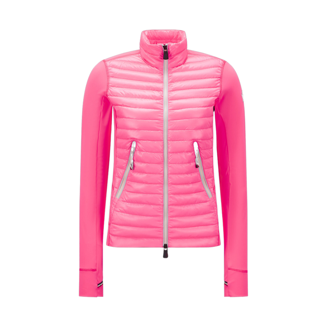 (W) 몽클레르 패딩 집업 스웨트셔츠 핑크 - 23SS((W) Moncler Padded Zip-Up Sweatshirt Pink - 23SS) - 1