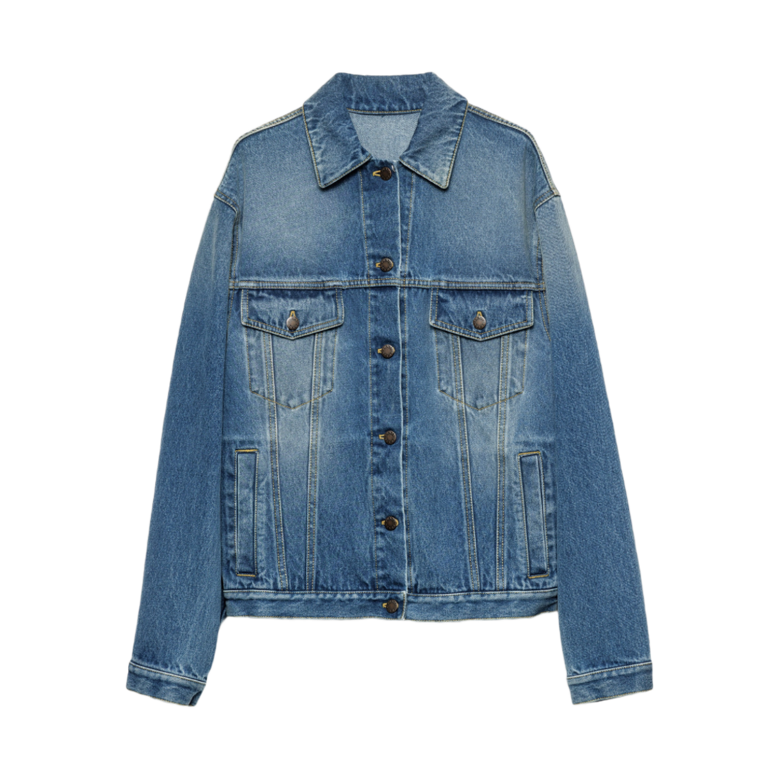 (W) 프라다 데님 블루종 자켓 라이트 블루((W) Prada Denim Blouson Jacket Light Blue) - 1