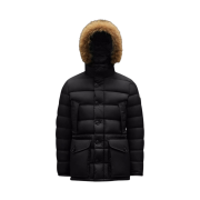 Moncler Cluny Long Down Jacket Black - 22FW