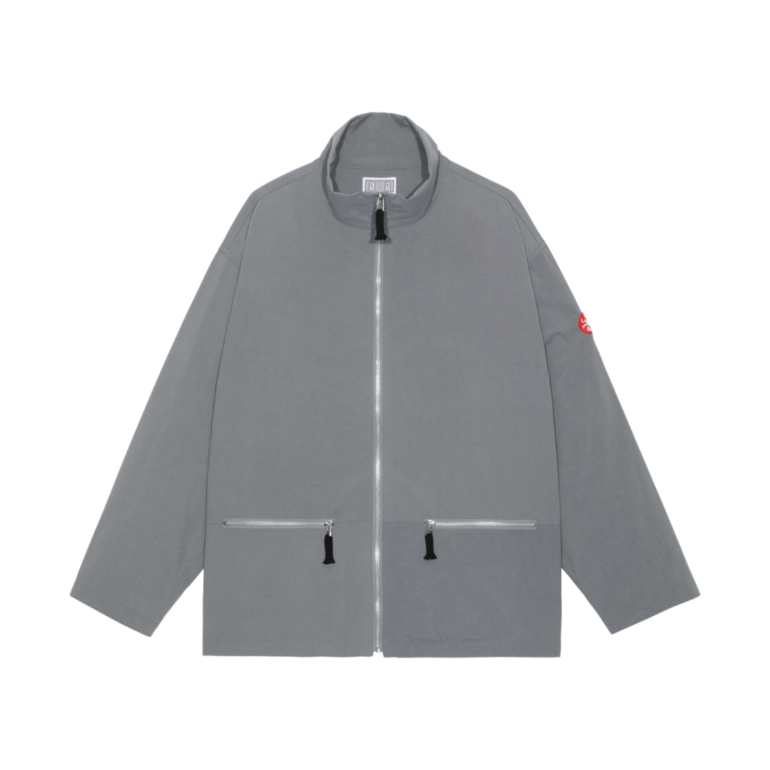 - Cav Empt Zip Collar Nylon Jacket Grey - 23SS