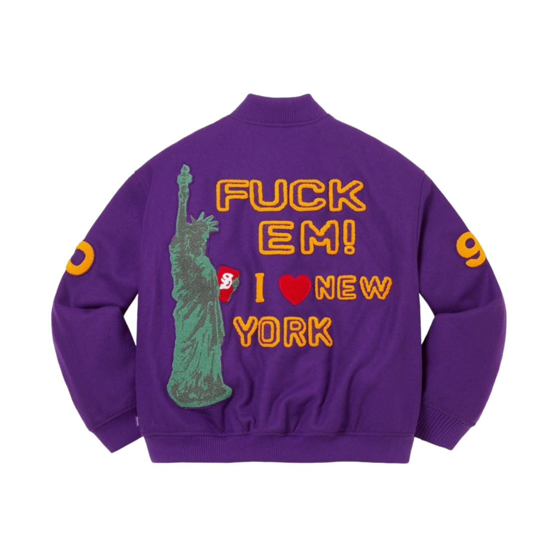 슈프림 투어리스트 바시티 자켓 퍼플 - 23SS(Supreme Tourist Varsity Jacket Purple - 23SS) - 3